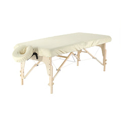 Master Massage Dignity & Luxury Microfiber Table Cover Set 2 Piece Set White - Machine Washable