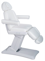 Silver Fox 3 Section Professional Electric Facial Chair in White (2235D)