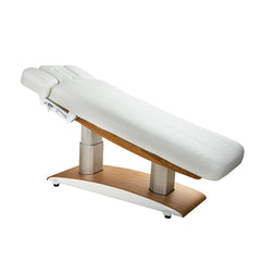 Silver Fox Luna H 59 Plus Wooden Electric Massage Table / Facial Bed, White (2259+)