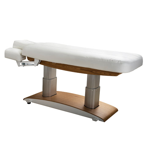 Silver Fox Luna H 59 Plus Wooden Electric Massage Table / Facial Bed, White (2259+)