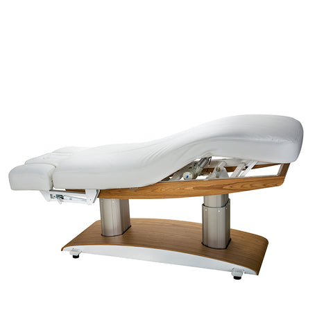 Silver Fox Luna H 59 Plus Wooden Electric Massage Table / Facial Bed, White (2259+)