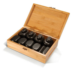 Master Massage Hot Stone Set  for Body Massage (Basalt Rock - 28 Pcs) (31134)
