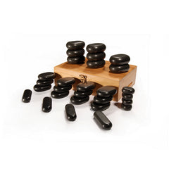 Master Massage Hot Stone Set  for Body Massage (Basalt Rock - 28 Pcs) (31134)