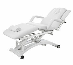 Silver Fox 3 Section Electric Massage Bed, White (EF2241C)