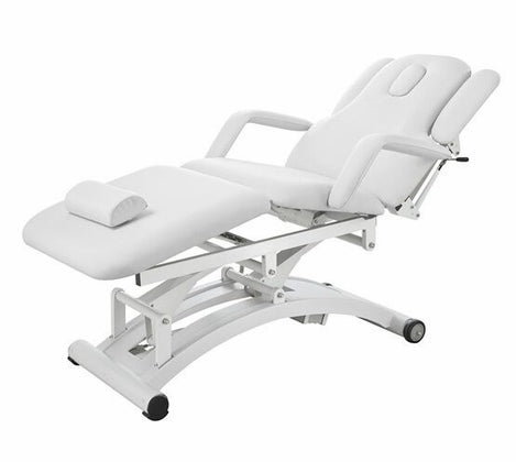 Silver Fox 3 Section Electric Massage Bed, White (EF2241C)