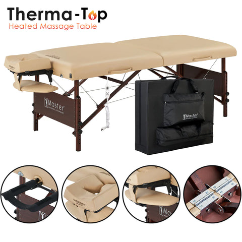 Master Massage Del Ray 30" Portable Massage Table with Therma-Top (20256)