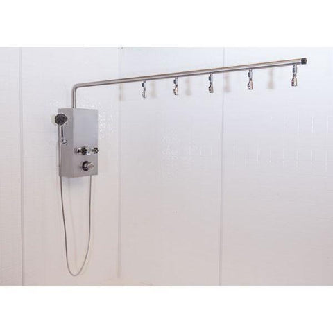 Water Werks Cascade Vichy Shower / Stainless Steel Rain Bar (5 Heads)