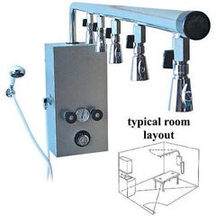 Water Werks Cascade Vichy Shower / Stainless Steel Rain Bar (5 Heads)