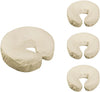 Image of Master Massage Fitted Crescent Face Pillow (Face Pillow, Headrest, Face Cradle) Cover, 4 Piece Pack (D00862)