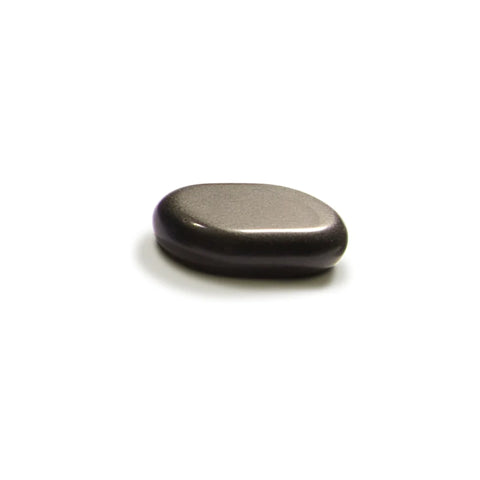 Master Massage Medium Size Flat Ovular Basalt Hot Stone Massage 12 piece Pack 2.6" x 1.9" x 0.7" Rock (SKU: 31142)