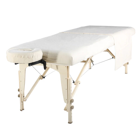 Master Massage Deluxe Massage Table Flannel 3 Piece Sheet Set - 100% Cotton