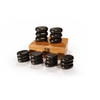 Image of Master Massage Mini Body Massage Hot Stone Set with Bamboo Box (Basalt Rock - 18 pcs) (31133)