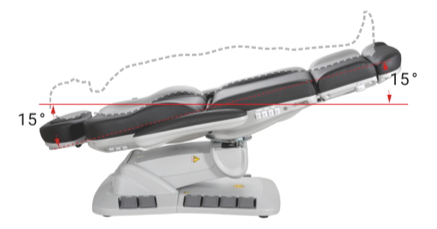 Silver Fox Deluxe Electric Facial Chair / Professional Medi Spa Chair Package (2246EBM)