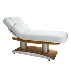 Silver Fox Luna H 59 Plus Wooden Electric Massage Table / Facial Bed, White (2259+)