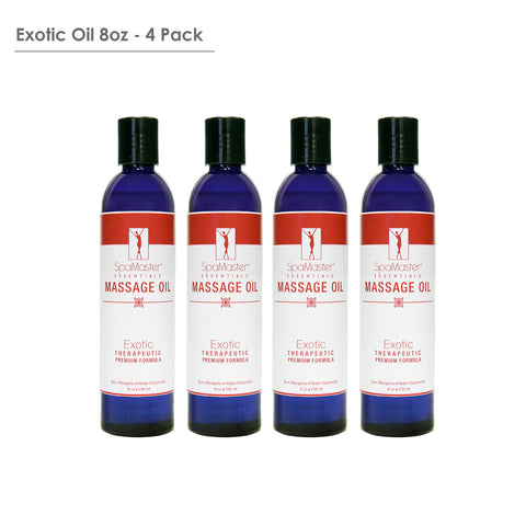 Master Massage - Aromatherapy Massage Oil - 4 Bottles (10033)