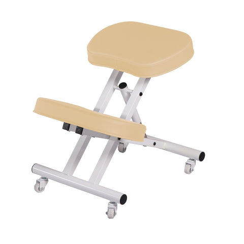 Master Massage Ergonomic Steel Kneeling Chair - Cream (10147)