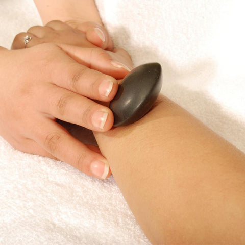 Master Massage Contour Malteser Shape Hot Stone Set for Hot Stone Massage (Basalt Rock - 10 pcs) (31148)