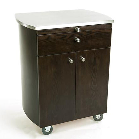 Touch America Timbale Rolling Service Rolling Cart - Wenge (SKU: 41045)