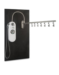 Water Werks Ditto Vichy Shower / Stainless Steel Rain Bar (with 7 Heads)