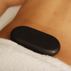 Master Massage XX Extra Large Flat Ovular Basalt Hot Stone Set for Hot Stone Massage (Basalt Rock - 4 pcs) (31139)