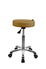 Silver Fox Button - Rolling Stool  (1023A-BLK)