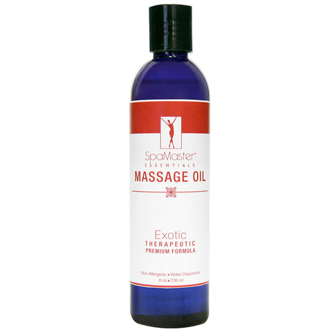 Master Massage - 8 oz. Organic & Unscented Water-Soluble Blend Massage Oil (30700)