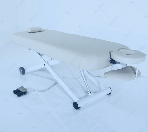Silver Fox Flat Electric Massage Table, Beige (2274)