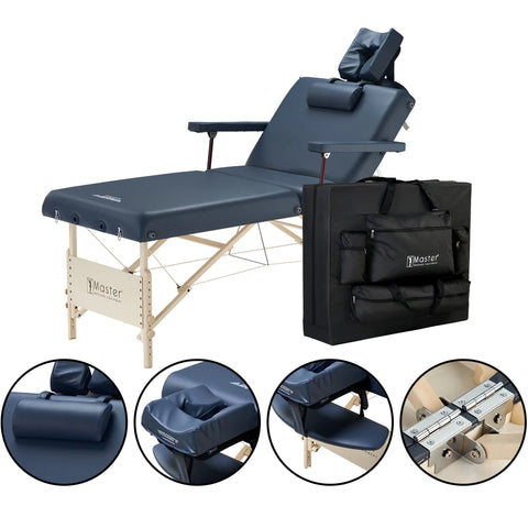 Master Massage 31" CORONADO Portable Massage Table (Royal Blue) - 29227