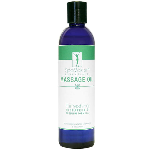 Master Massage - 8 oz. Organic & Unscented Water-Soluble Blend Massage Oil (30700)